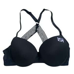 bebe Luxury Sheer Custom Coverage Contour Underwire Bra Size 38D‎ NWOT